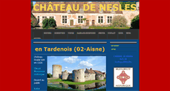 Desktop Screenshot of chateaudenesles.com